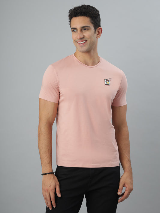 Pink Seamless Crew Neck Tshirt