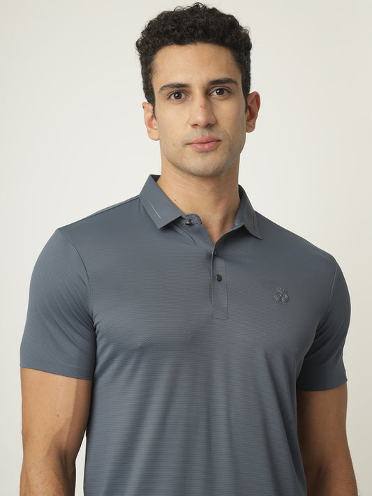 Slate Blue Premium Polo Tshirt