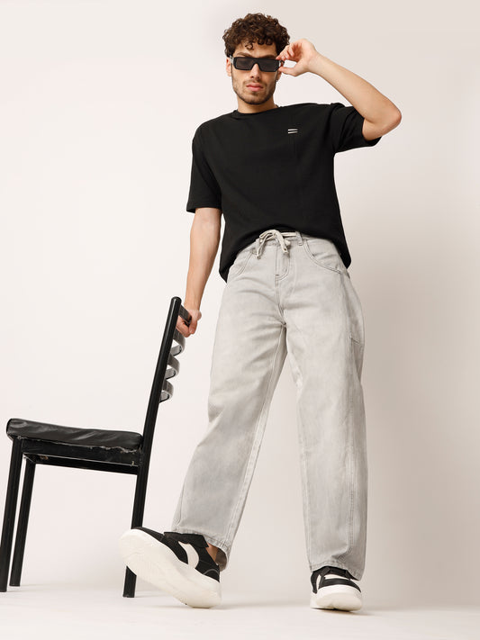 Light Grey Baggy Fit Jeans