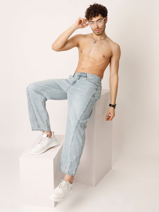Light Blue Straight Fit Jeans