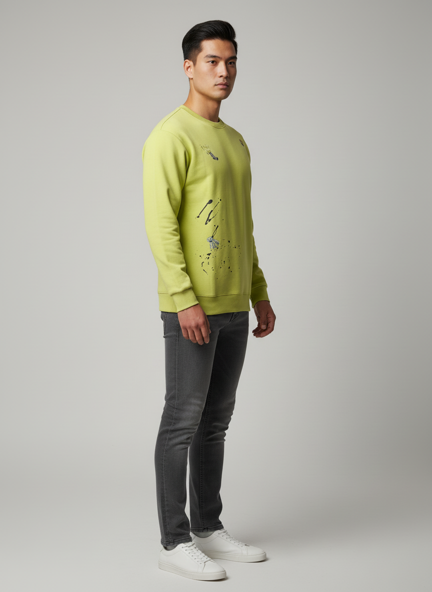 Urban Edge Lime Green Sweatshirt