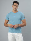 Blue Seamless Crew Neck Tshirt
