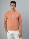 Peach Seamless Crew Neck Tshirt