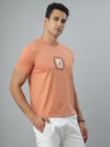 Peach Seamless Crew Neck Tshirt