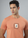 Peach Seamless Crew Neck Tshirt