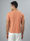 Peach Seamless Crew Neck Tshirt