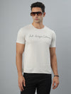 Beige Seamless Crew Neck Tshirt