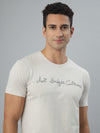 Beige Seamless Crew Neck Tshirt