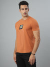 Orange Seamless Crew Neck Tshirt