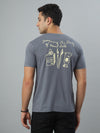 Blue Seamless Crew Neck Tshirt