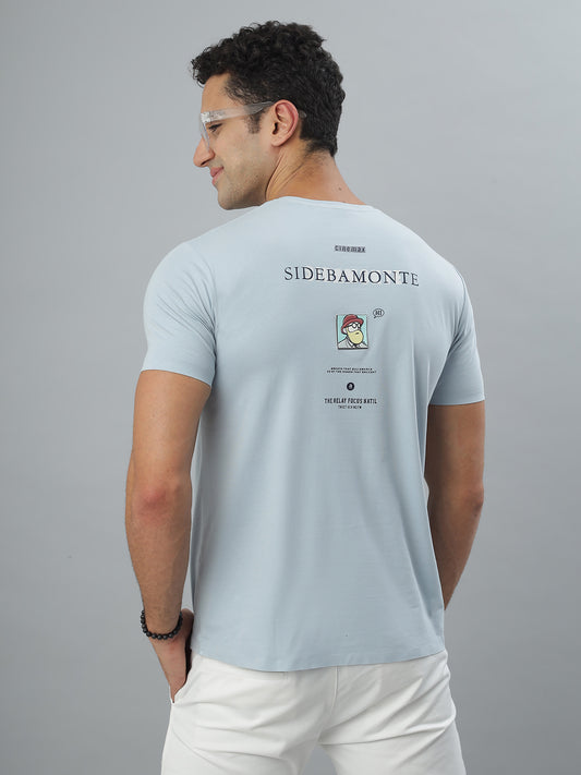 Sky Blue Crew Neck Tshirt