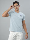 Sky Blue Crew Neck Tshirt