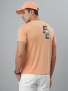 Orange Seamless Crew Neck Tshirt