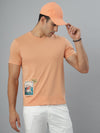Orange Seamless Crew Neck Tshirt