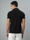 Black Self Twill Polo TShirt