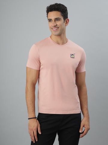 Pink Seamless Crew Neck Tshirt