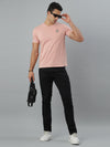 Pink Seamless Crew Neck Tshirt