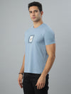 Blue Seamless Crew Neck Tshirt
