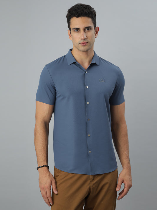 Blue Seamless Shirt