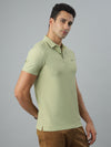 Green Ribbed Polo Tshirt