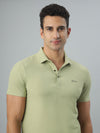 Green Ribbed Polo Tshirt