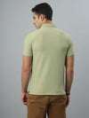 Green Ribbed Polo Tshirt
