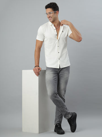White Twill Seamless Shirt