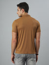 Mustard Textured Polo T-shirt