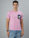 Pink Seamless Crew Neck Tshirt