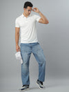Milky White Smart Polo Tshirt