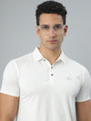 Milky White Smart Polo Tshirt