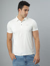 Milky White Smart Polo Tshirt