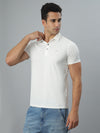 Milky White Smart Polo Tshirt