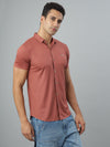 Pink Fine Textured Seamless Shirt