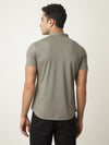Grey Fine Textured Seamless Shirt