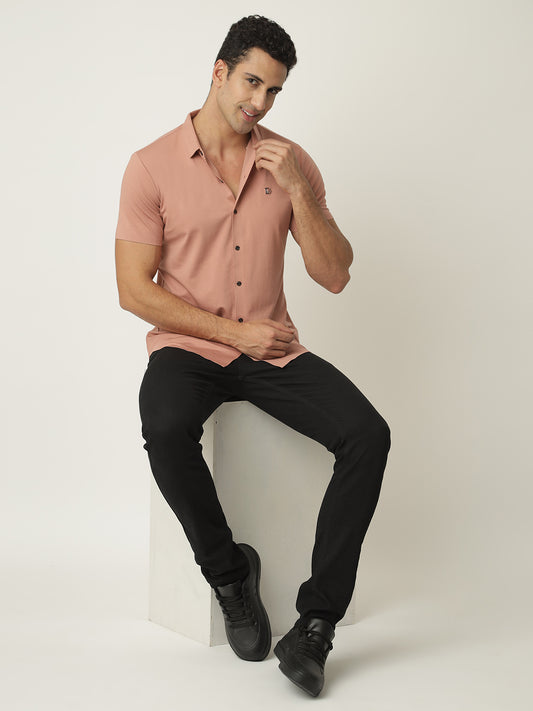 Pink Twill Seamless Shirt