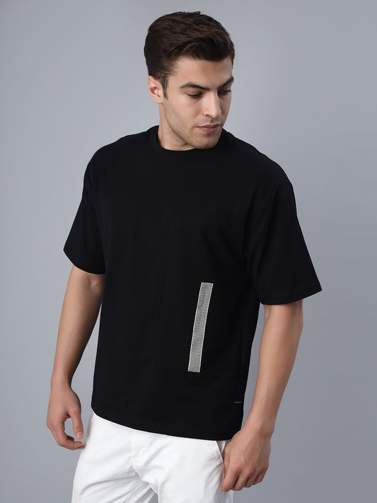 Black Patch Oversized Tshirt