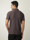 Wine Textured Polo Tshirt