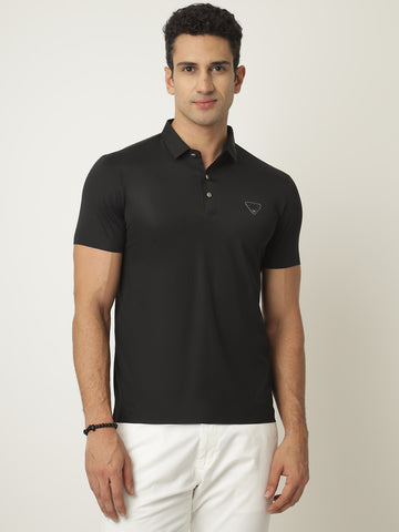 Soft Zed Black Polo Tshirt