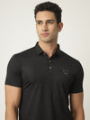 Soft Zed Black Polo Tshirt