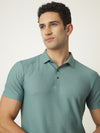 Green Summer Textured Tshirt