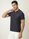 Dark Navy Popcorn Polo Tshirt