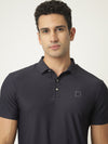 Dark Navy Popcorn Polo Tshirt
