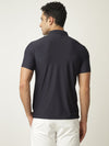 Dark Navy Popcorn Polo Tshirt