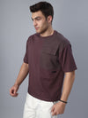 Wine Patch Pocket Oversized Tshirt