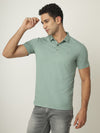Mint Green Twill Polo Tshirt