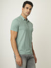 Mint Green Twill Polo Tshirt