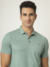 Mint Green Twill Polo Tshirt