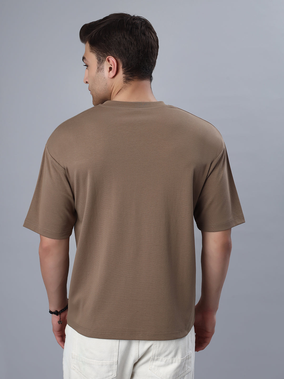 Brown Chest Patch Oversized Tshirt