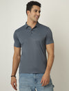 Slate Blue Premium Polo Tshirt